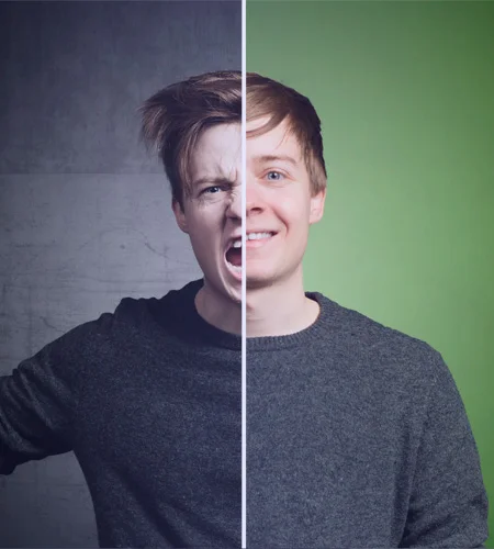 Мужчина психопат